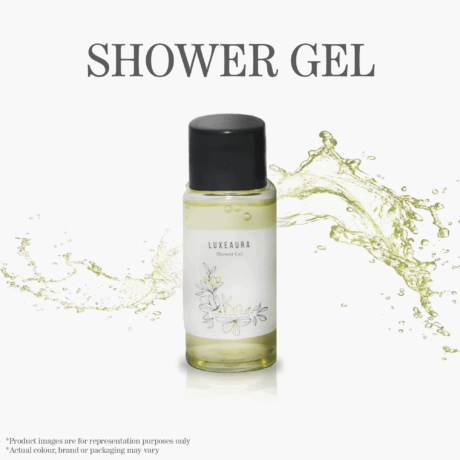 Shower gel 20ml -  Transparent bottle -Round