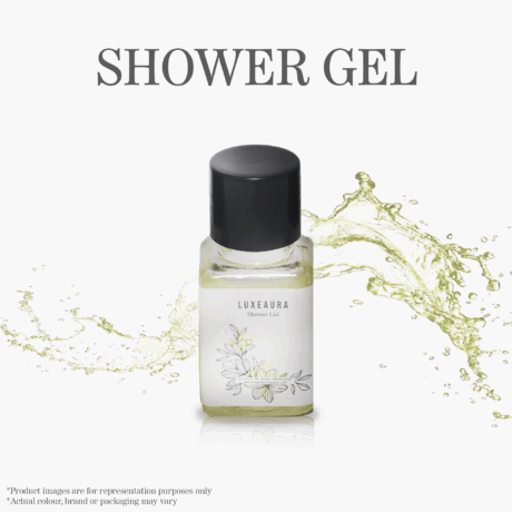 Shower gel 20ml-  Transparent bottle -Square